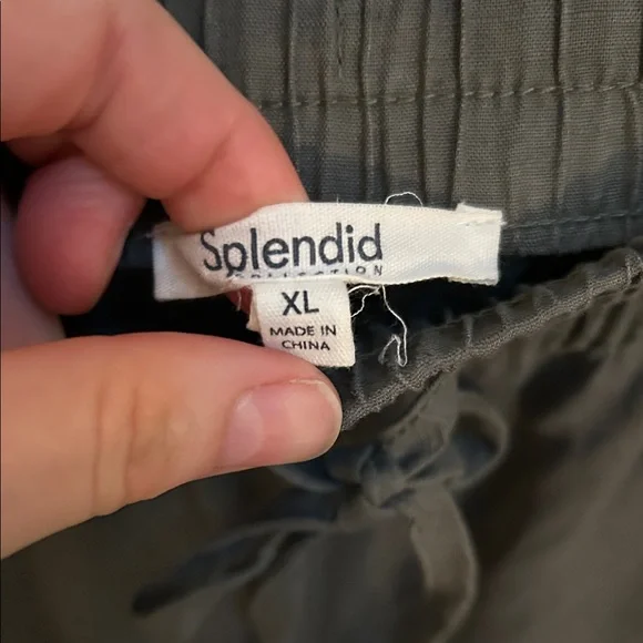 Splendid Women’s wide leg green gray Joggers | XL - Picture 9 of 14